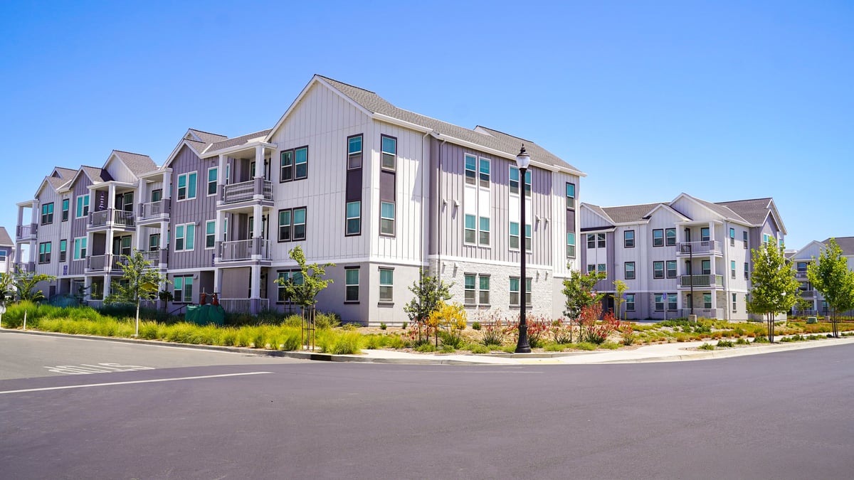 Newly completed multifamily apartment units