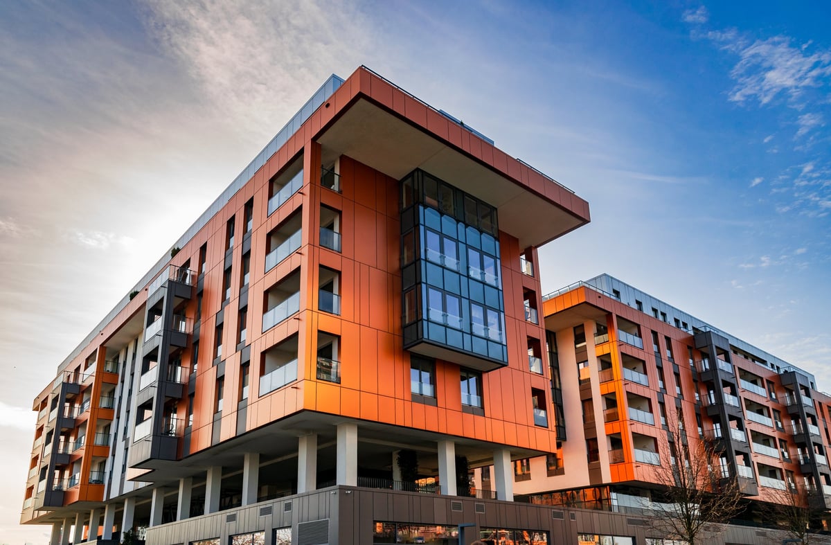 Contemporary multifamily residential development